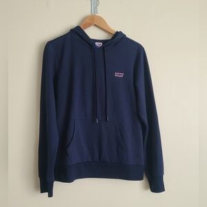 Pony navy hoodie sz l